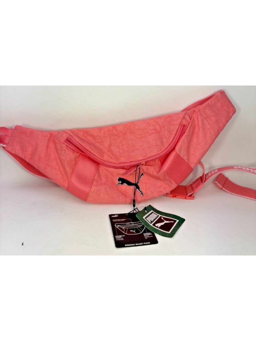 PUMA Pink Sonora Wiast Pack Zipper Adjustable Strap NWT